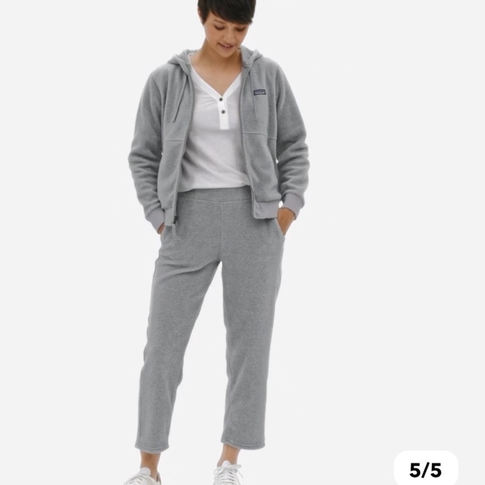 Patagonia Gray Cropped Fleece Pants